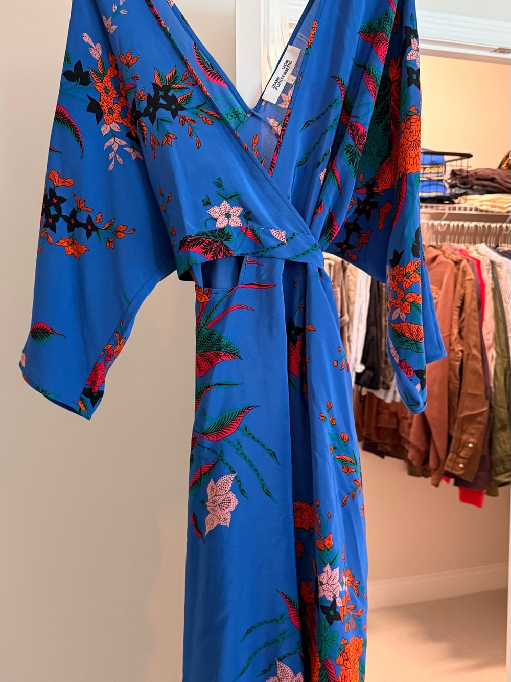 Diane Von Furstenburg - Eloise Asymmetric mini dress - Picture 2 of 5